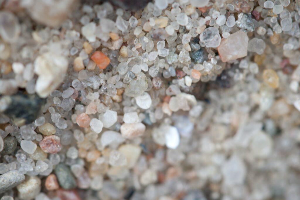 close up image of sand grains