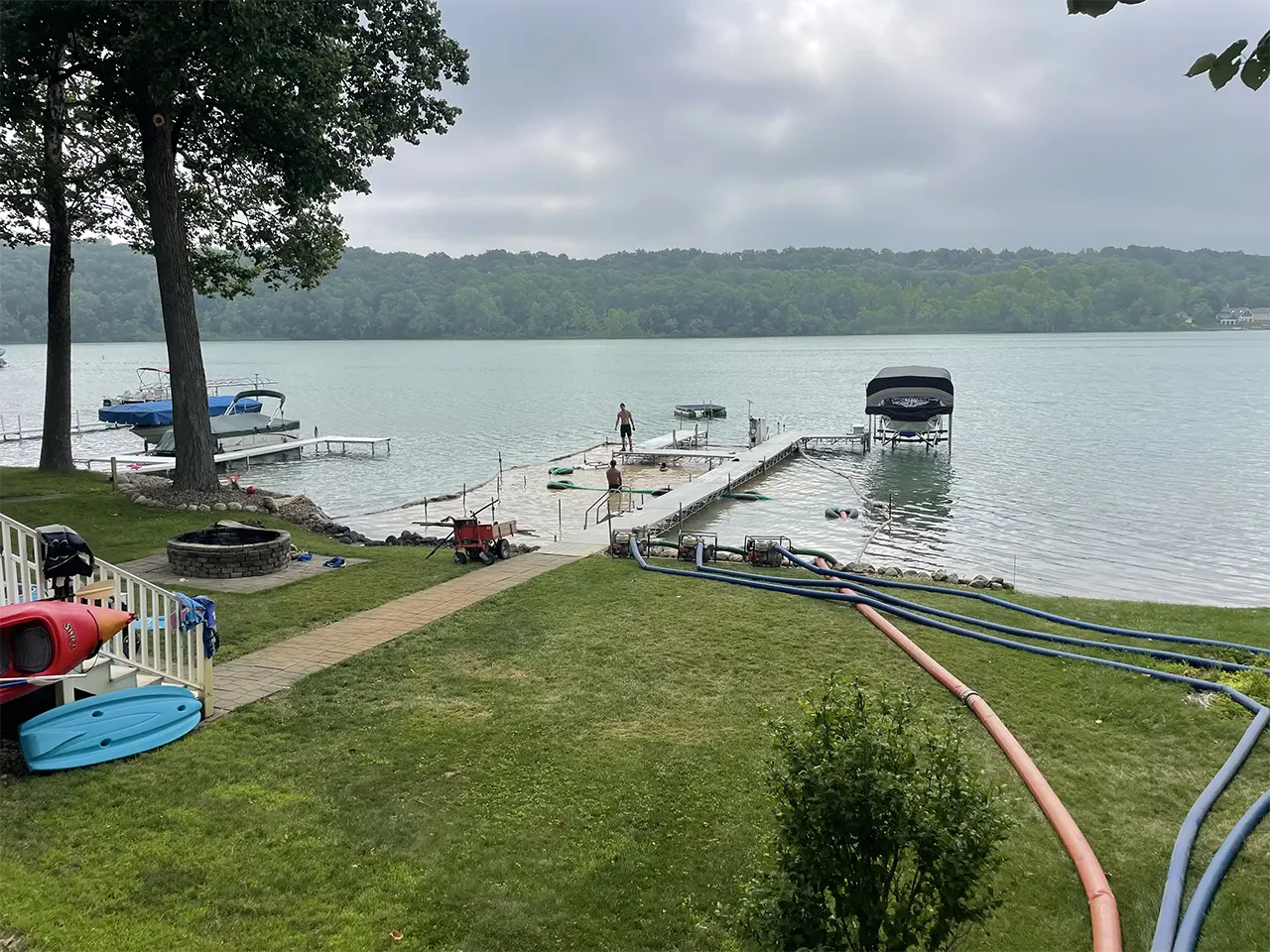 Transforming Shavehead Lake Shoreline: The Beach Sanding Job in Cassopolis, MI