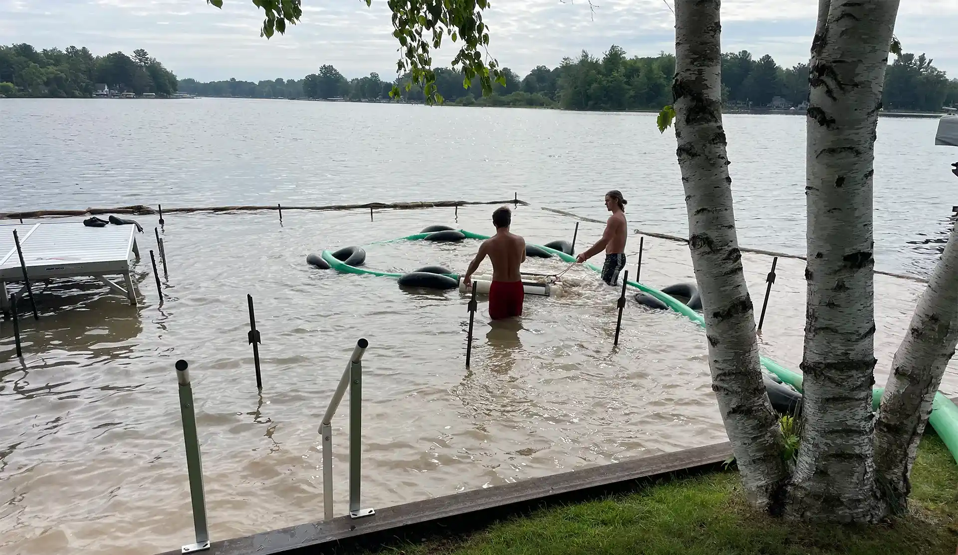 A Beach Sanding on Wiggins Lake in Gladwin, MI